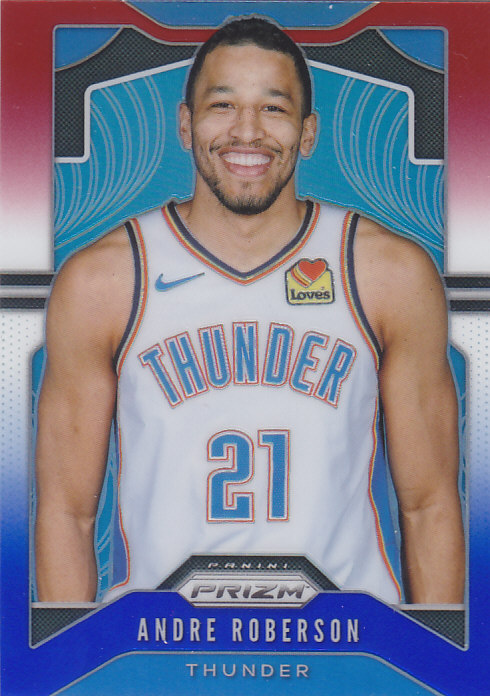 nba帕尼尼球星卡prizm1920普卡三色折射凑套#187安德烈-罗伯森