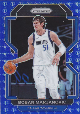 NBA球星卡2122Prizm普卡75周年蓝钻折射凑套#167博班马里亚诺维奇