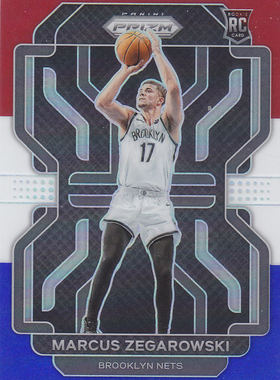 NBA球星卡帕尼尼2122Prizm新秀三色折凑套#300泽加罗夫斯基