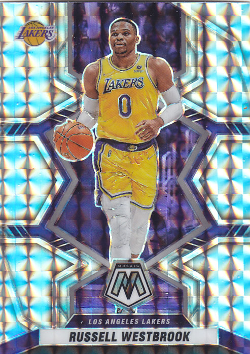 NBA帕尼尼球星卡2122马赛克普卡格子折射凑套#51威斯布鲁克