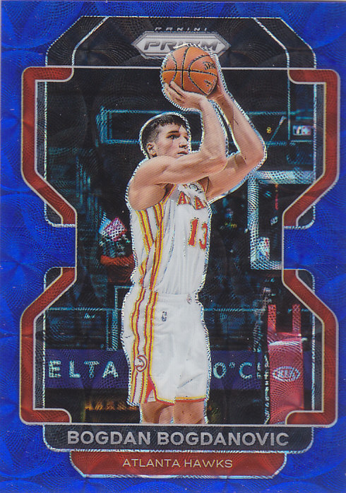 NBA球星卡2122Prizm普卡蓝圈圈折射39编凑套#149博格达诺维奇