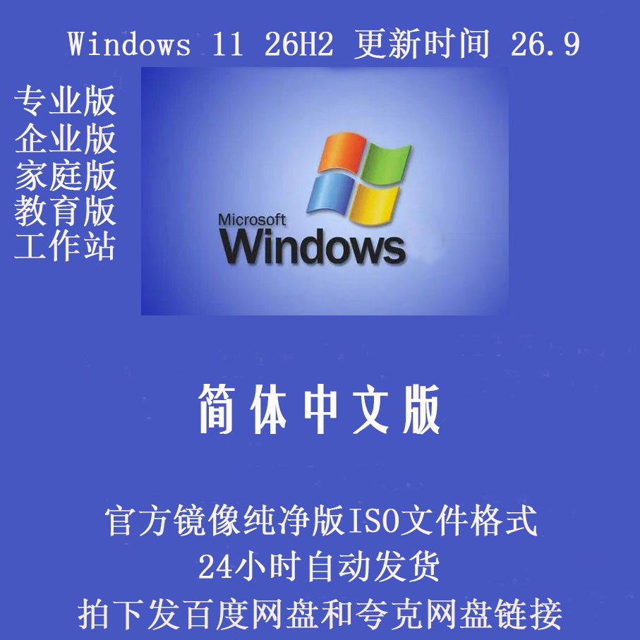 Win11操作系统 26H2 专业原版简体中文纯净版  Wind