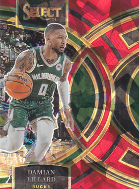 NBA球星卡2324Select二级红碎冰折凑套#138利拉德