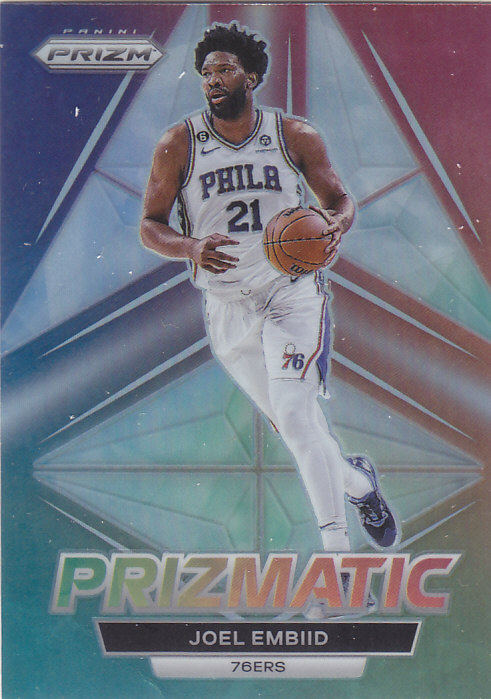 NBA帕尼尼球星卡Prizm2223棱镜特卡Prizmatic银折凑套#19恩比德
