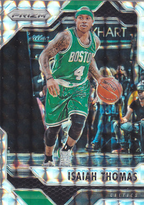 NBA球星卡panini1617Prizm折射Mosaic#39以赛亚托马斯