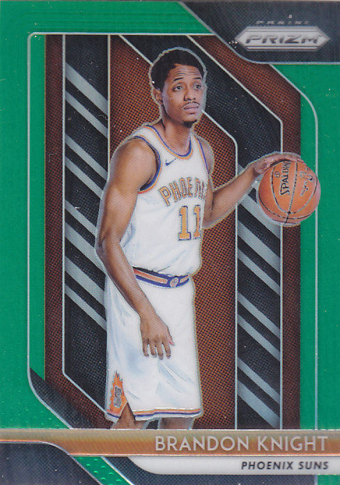 nba帕尼尼球星卡1819prizm普卡绿折#1布兰登-奈特