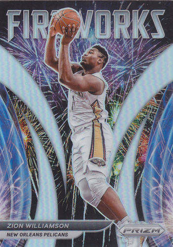 NBA球星卡Prizm2122特卡Fireworks银折凑套#6锡安