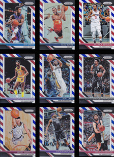 NBA球星卡1819Prizm普卡三色折射凑套No201-225邓肯沃尔兰多夫
