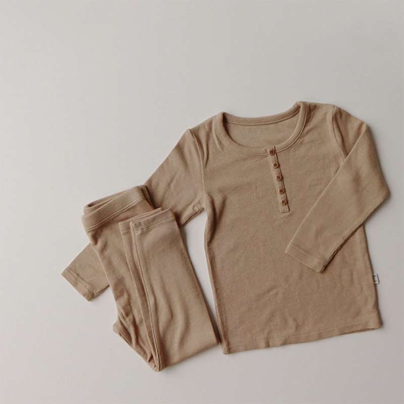 韩版儿童睡衣秋季纯色宝宝家居服套装女童保暖居家服婴幼儿两件套,童装/婴儿装/亲子装,家居服套装,淘宝优惠券,粉丝福利购,淘宝优惠卷