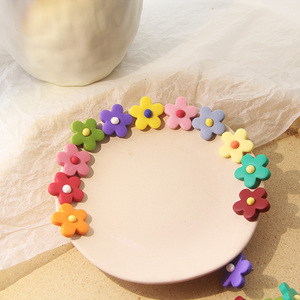 泫雅软陶小花手工耳环