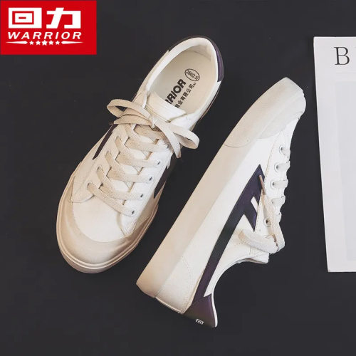 回力女鞋帆布鞋子女2024新款小白鞋女学生韩版百搭ins潮流板鞋子