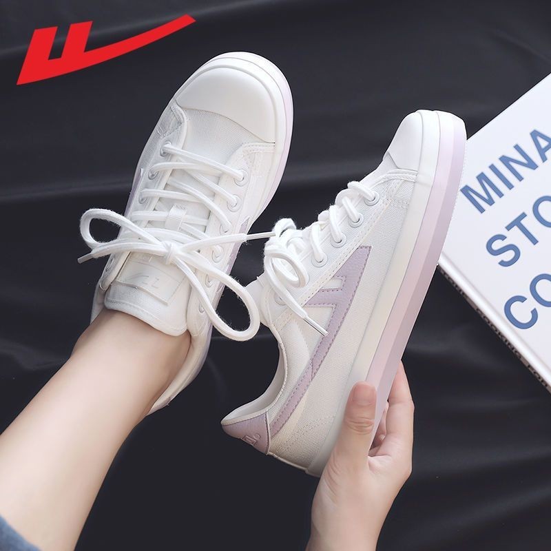 回力帆布鞋2023年秋冬百搭马卡龙小白鞋板鞋学生女透气时尚帆布鞋