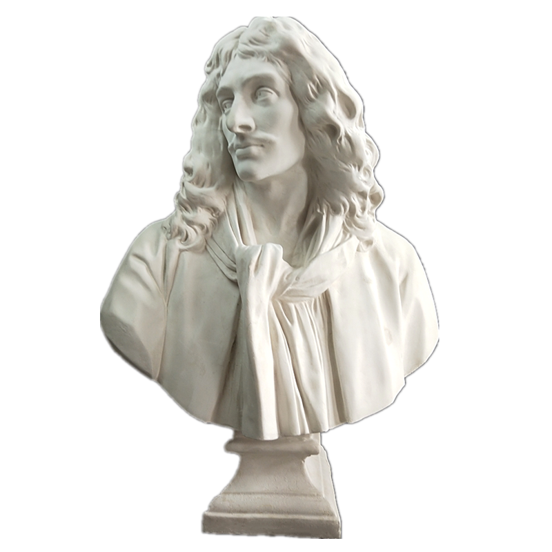 促莫里哀胸像石膏像雕像雕塑装饰摆件素描石膏模型美术教具摄影品