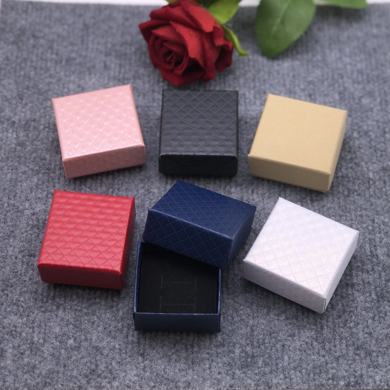 复古牛皮纸首饰包装定制 天地盖手链项链饰品首饰礼品盒子5*5*3