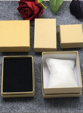 复古牛皮纸饰品盒天地盖可定制