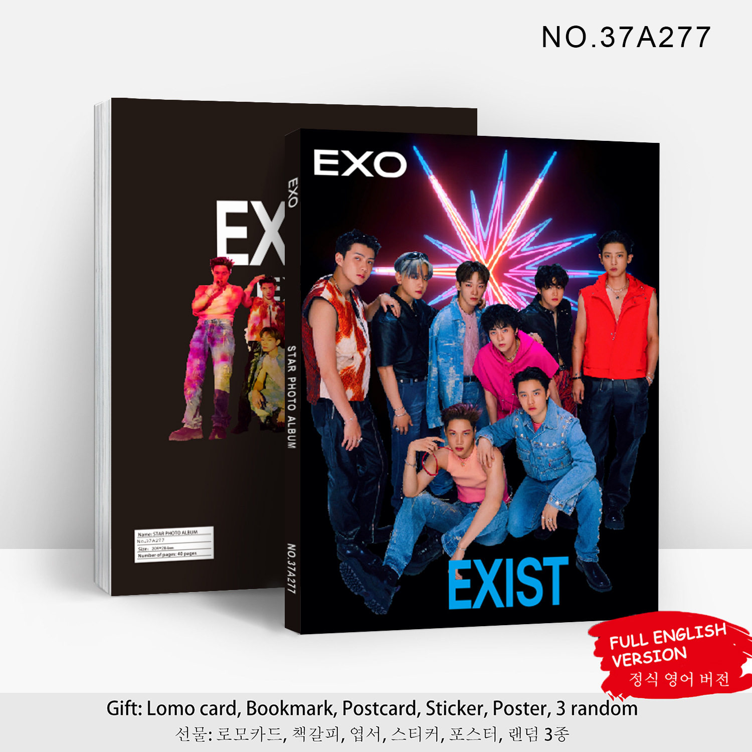XM023EXO新专辑EXIST铜版纸高清