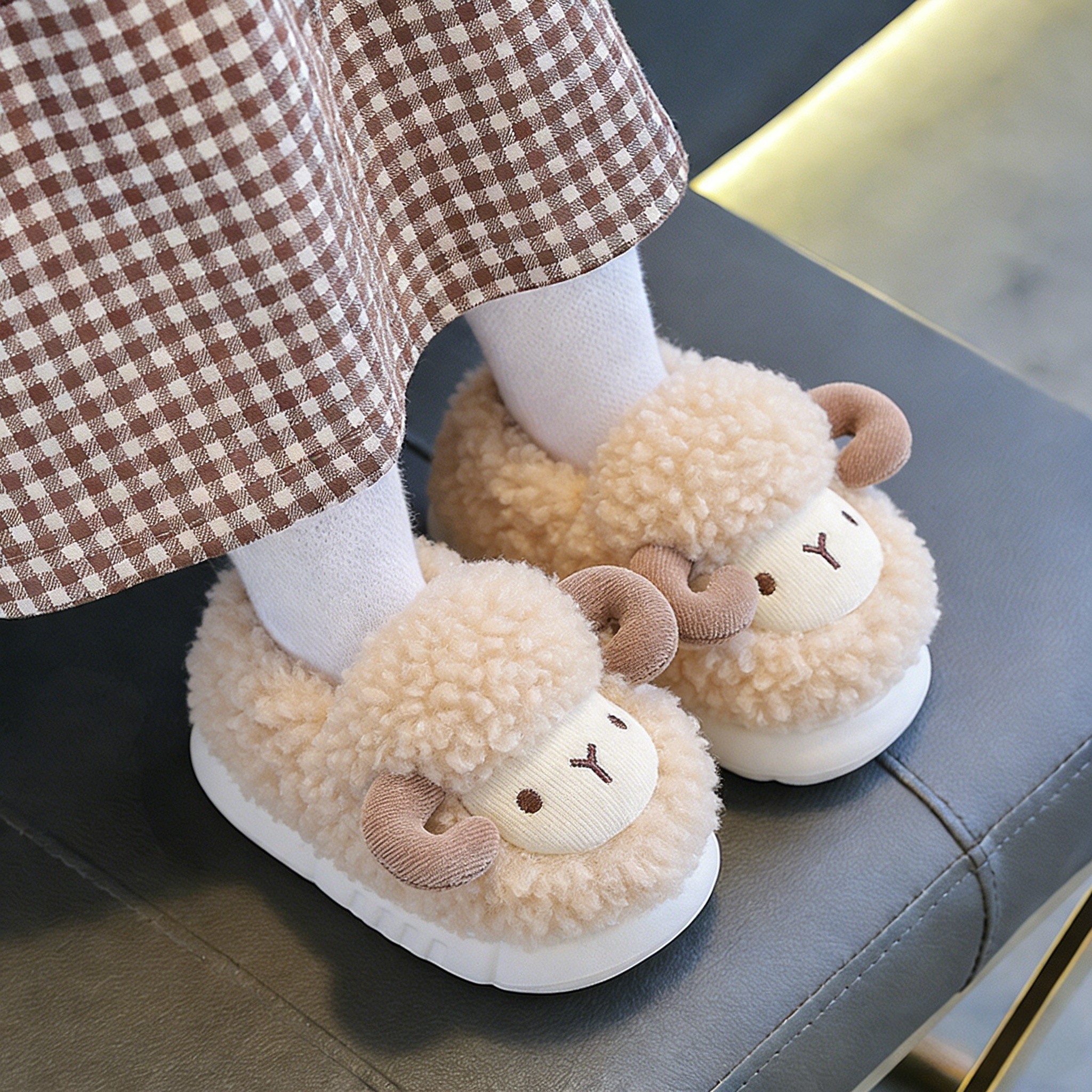 儿童棉拖鞋女童包跟冬2025新款女孩婴幼儿室内居家宝宝防滑毛毛鞋,居家布艺,居家棉拖/棉鞋,淘宝优惠券,粉丝福利购,淘宝优惠卷