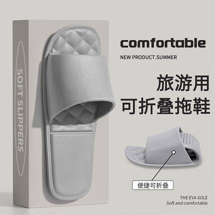 可折叠拖鞋旅行必备神器便携式男出差游泳可洗澡防滑一次性凉拖女