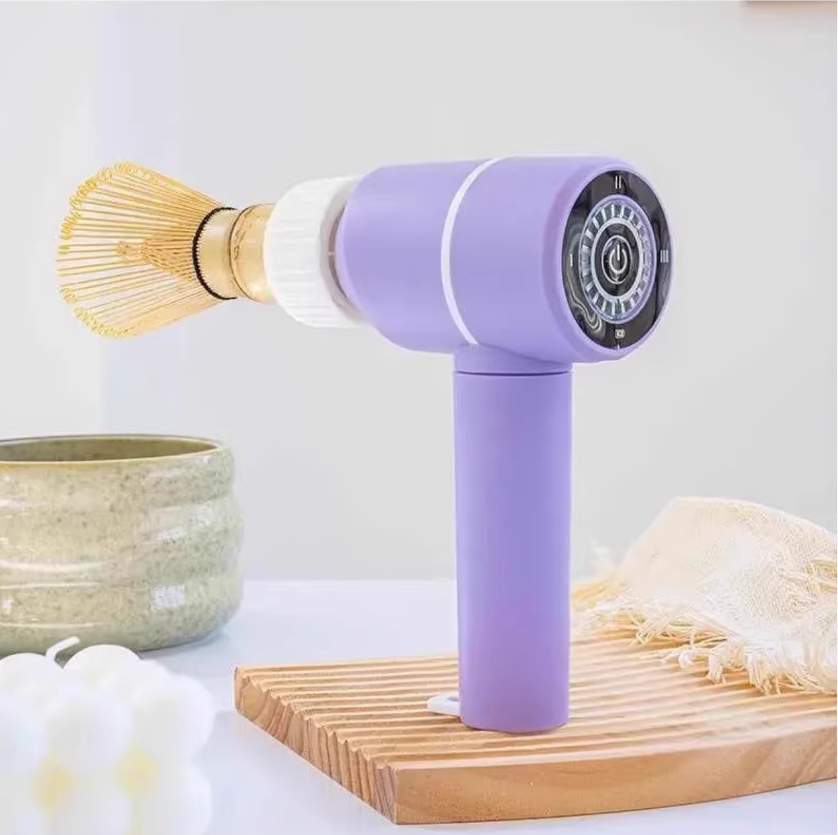 日式电动抹茶竹筅宋代点茶工具套