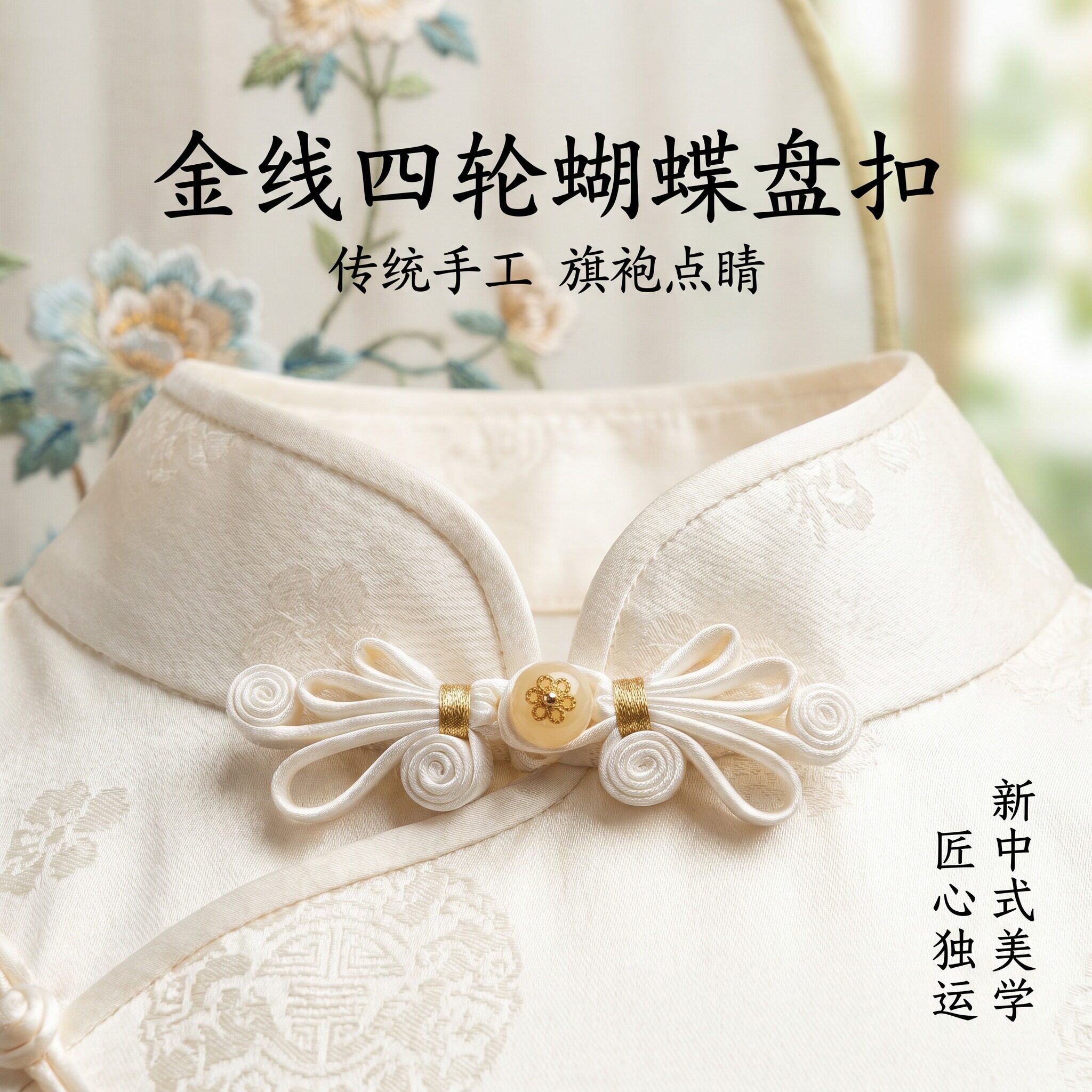 国风扣子高端精致时尚手工编织汉服钮扣唐装旗袍扣新中式国风钮扣