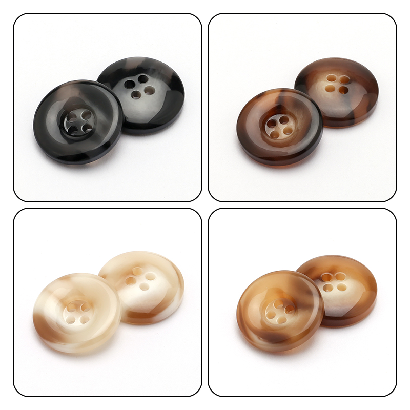 树脂纽扣高档羊绒毛衣睡衣圆形扣黑色大衣女扣西装毛呢风衣男扣子