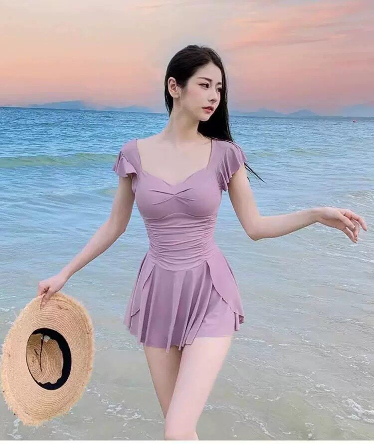 泳衣女2024新款遮肚子显瘦小胸聚拢保守泳装女士游泳衣海边度假