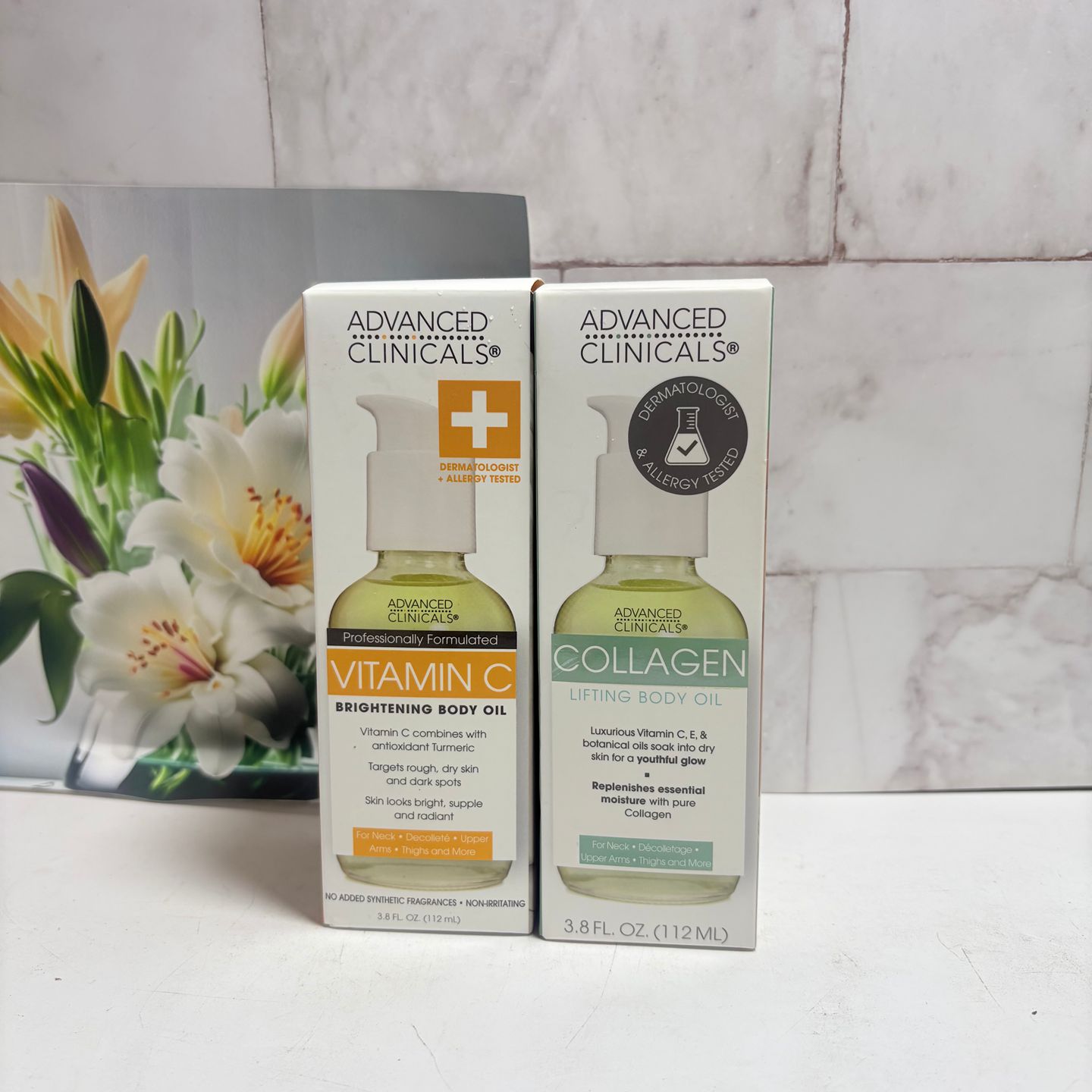现货美国Advanced ClinicalsVC亮白保湿滋润润肤油身体油舒缓肌肤