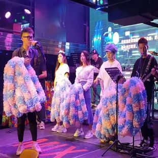 酒吧歌手花场夜场打赏开业加冕颁奖迎宾运动会加厚夏威夷挂脖花环