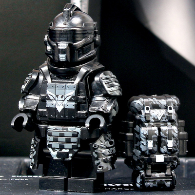 适用乐高和平精英积木人仔动力机甲火焰刀地铁逃生七级甲拼装玩具