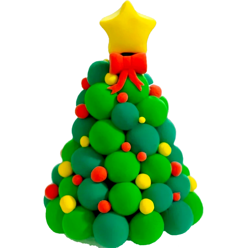 DIY超轻黏土圣诞树手工材料包圣诞节创意礼物成人儿童小学生专用