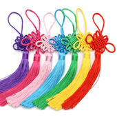 中国结中国风金边儿童手工diy流苏特色手工幼儿园挂件环境装 饰品