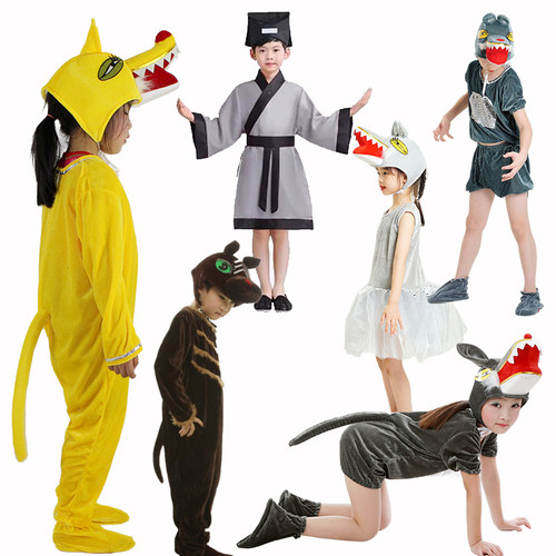 六一小学生猎人大灰狼演出服