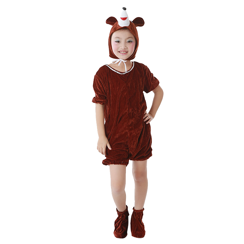 动物卡通风舞蹈幼儿园棕熊演出服