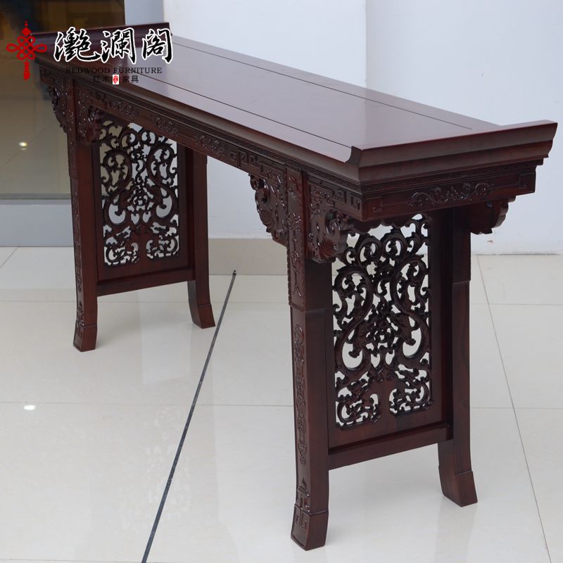 红木供桌非洲酸枝木中式实木仿古