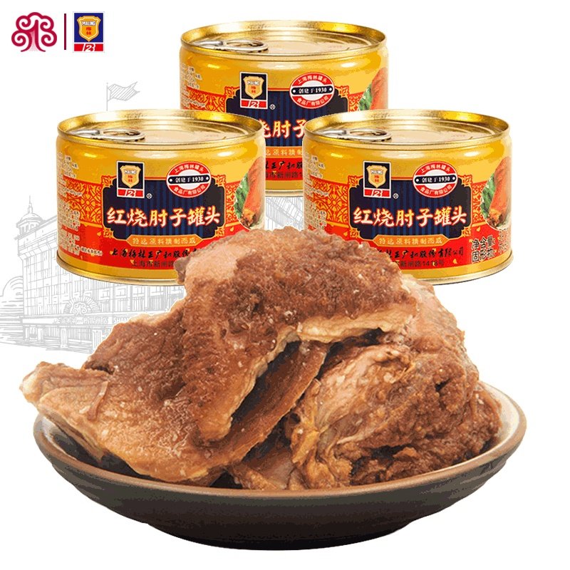 上海梅林红烧肘子397g熟食罐头图片