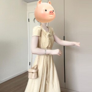 （巴黎甜橙）法式清新波点衬衫领连衣裙夏季收腰设计感气质长裙