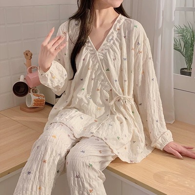 云朵棉春夏季待产月子服产后哺乳睡衣怀孕期哺乳期大码家居服