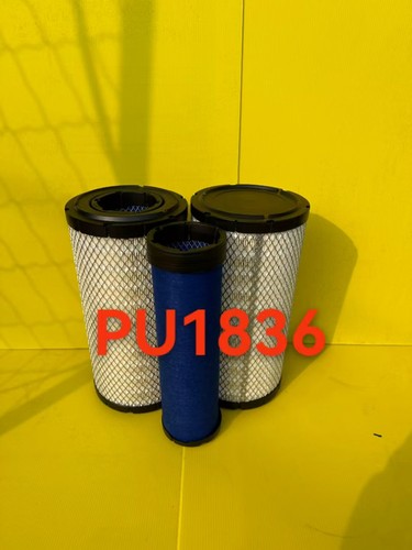 K1836PU空气滤芯适配叉车铲车装载机挖机85工程机械空气格空气滤