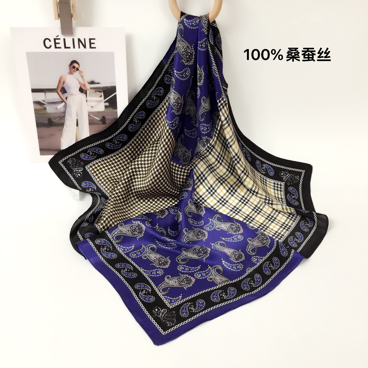 上海故事真丝丝巾2026新款外搭女生日礼物桑蚕丝方巾送妈妈款礼盒