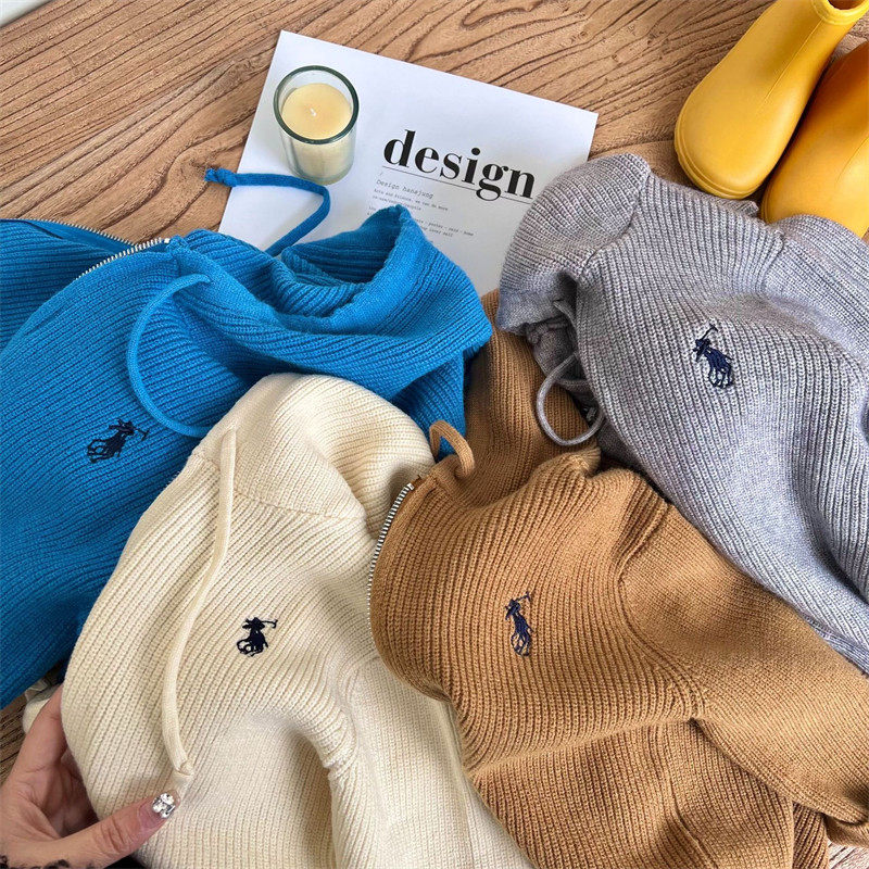 毛衣外套男童春秋款女宝宝潮牌童装小童纯色连帽针织开衫洋气韩版