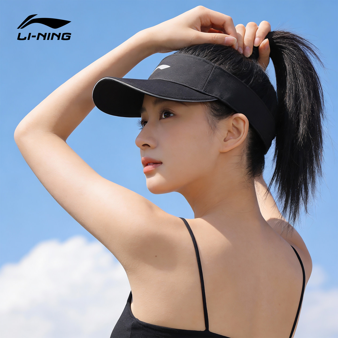 李宁空顶帽夏季防晒帽图片