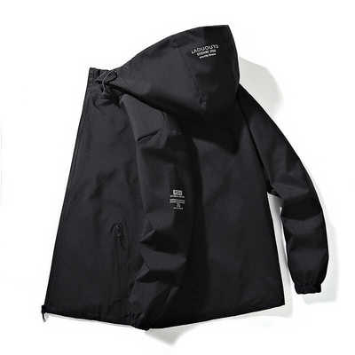 男装休闲夹克青年连帽春秋季宽松