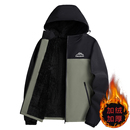 加绒加厚男士外套秋冬季防风防水冲锋衣夹克连帽保暖防寒男装上衣