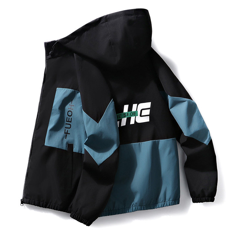 春秋男士外套潮流韩版青少年学生夹克男休闲宽松薄款男装上衣褂子