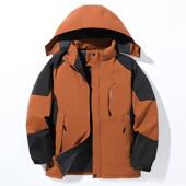 加绒加厚男士 棉衣外套冬季 防风防水冲锋衣棉袄休闲宽松保暖男棉服