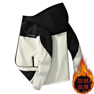 棉服 棉袄帅气百搭保暖男装 加绒加厚外套男棉衣秋冬季 潮流连帽男士