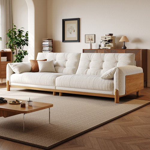 拉芙菲/LFF原木风布艺沙发