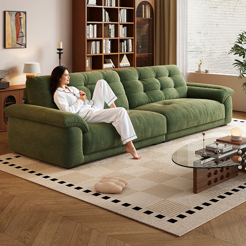 政府补贴布艺沙发客厅奶油雪尼尔云鼎沙发可全拆洗功能猫抓布沙发