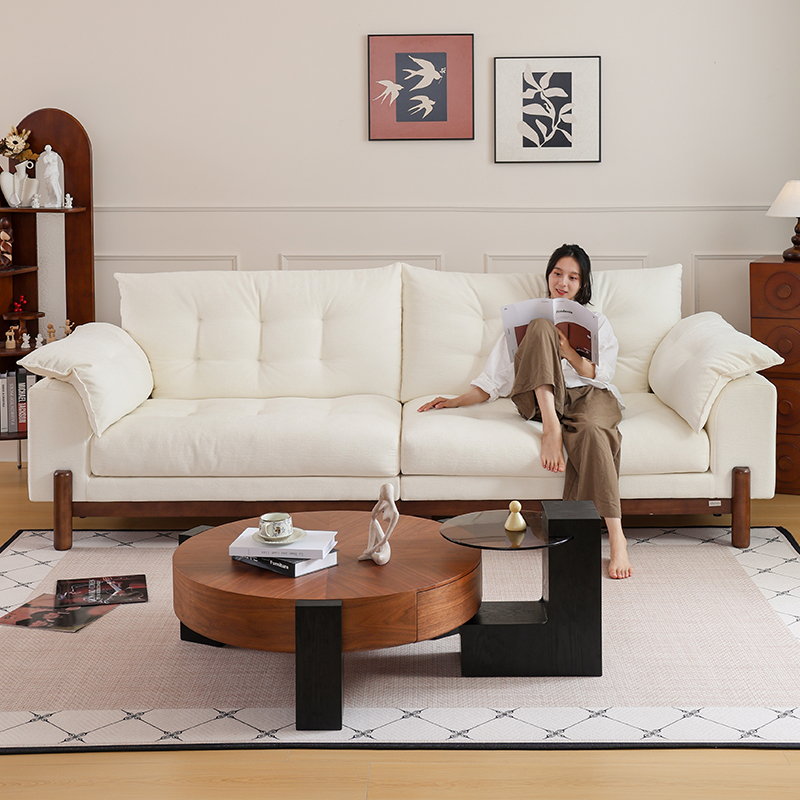 拉芙菲/LFF原木风布艺沙发