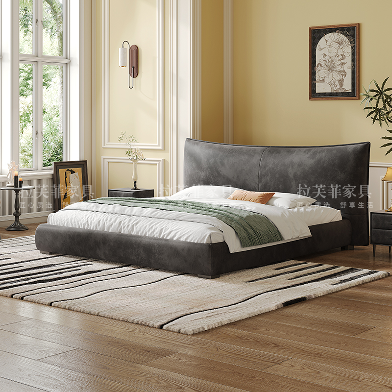 拉芙菲/LFF香奈儿磨砂布艺床